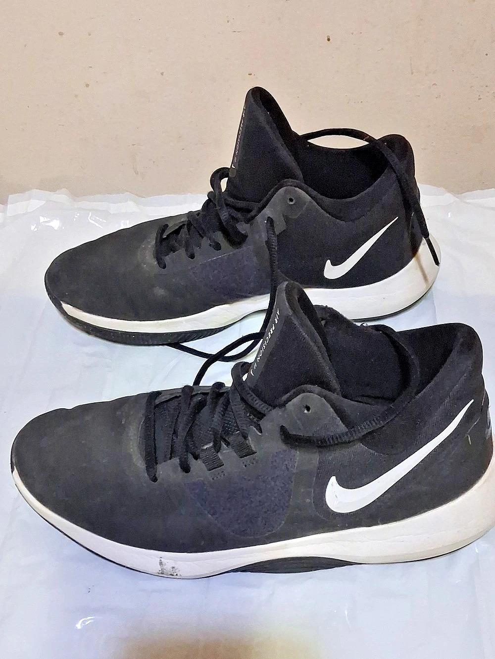 Nike Air Precision 1 Black & White Athletic Shoes